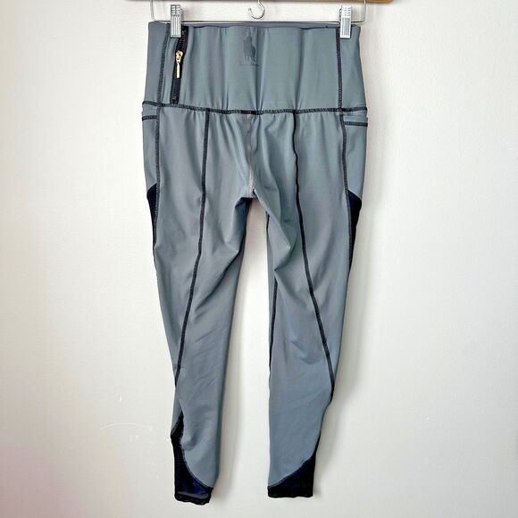 Dene Adams Conceal Carry Gray Leggings Mesh Sides Womens Medium - Picture 4 of 8